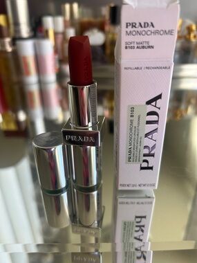 Prada Monochrome Soft Matte Lipstick B103 Auburn